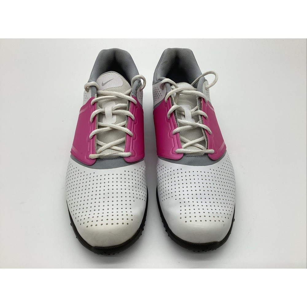 Nike Lunarlon White Pink Golf Shoes Womens Size 10 612662-001 - Picture 2 of 8